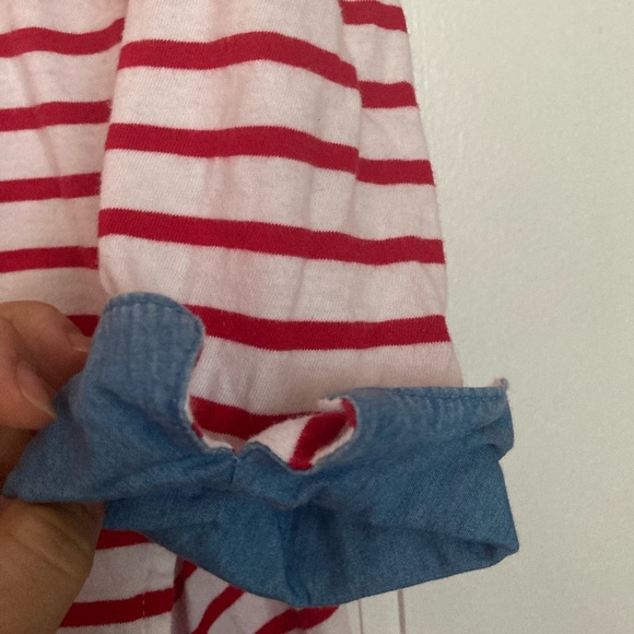 *HP* LeShop, red and white striped T-Shirt- Dress, S - Picture 4 of 16